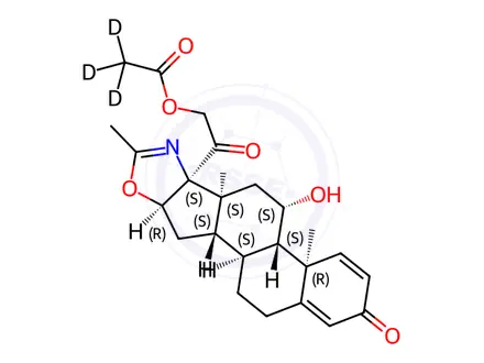 Chemical structure of Deflazacort-d3