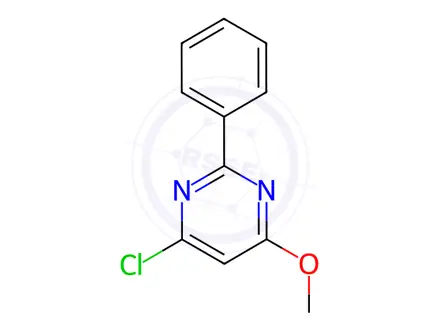 Chemical structure of 4-Chloro-6-methoxy-2-phenylpyrimidine