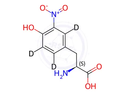 Chemical structure of 3-Nitro-L-tyrosine-d3