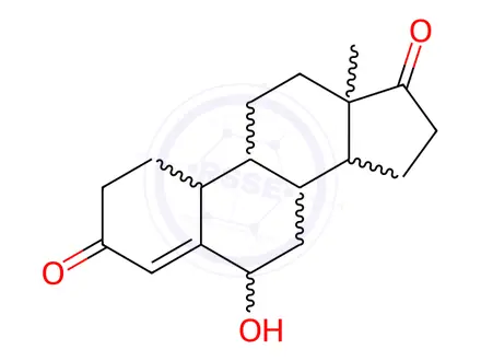 Chemical structure of 6-β-Hydroxy-19-Norandrostenedione