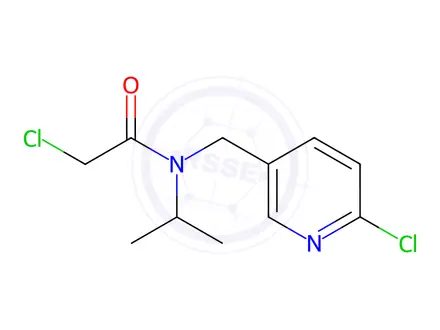 Chemical structure of 2-Chloro-N-(6-chloro-pyridin-3-ylMethyl)-N-isopropyl-acetaMide