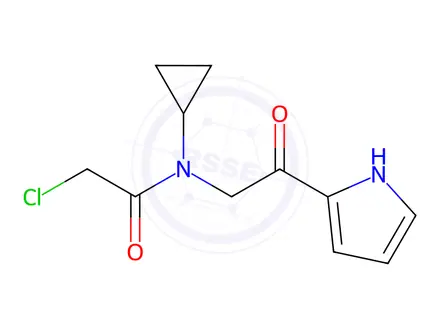 Chemical structure of 2-Chloro-N-cyclopropyl-N-(2-oxo-2-(1H-pyrrol-2-yl)ethyl)acetamide