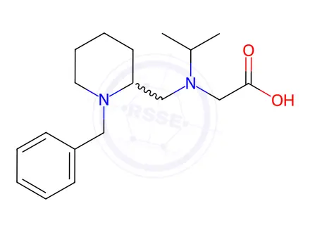 Chemical structure of 2-(((1-Benzylpiperidin-2-yl)methyl)(isopropyl)amino)acetic acid