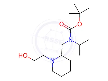 Chemical structure of tert-Butyl ((1-(2-hydroxyethyl)piperidin-2-yl)methyl)(isopropyl)carbamate