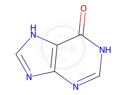 Chemical structure of 6-Hydroxypurine