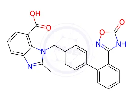 Chemical structure of Azilsartan impurity W