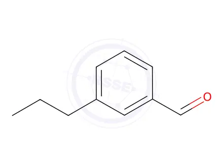 Chemical structure of Benzaldehyde, 3-propyl-(9CI)
