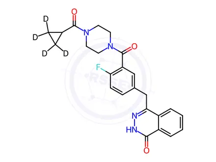Chemical structure of Olaparib-d4