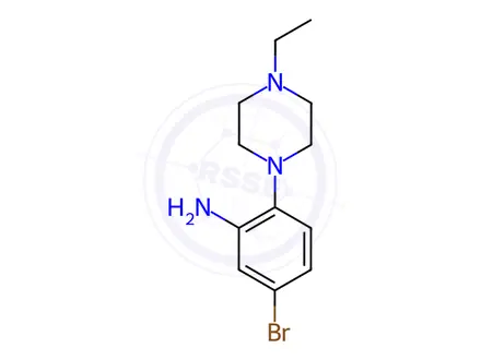 Chemical structure of 5-Bromo-2-(4-ethylpiperazin-1-yl)aniline