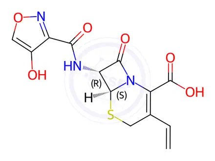 Chemical structure of Cefdinir Isoxazole Analog