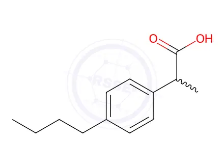 Chemical structure of Ibuprofen EP Impurity B