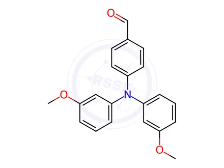 Chemical structure of Benzaldehyde, 4-[bis(3-methoxyphenyl)amino]-