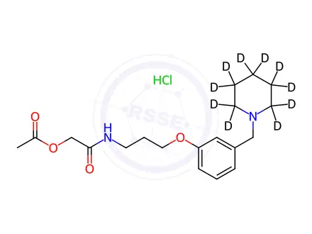 Chemical structure of Roxatidine-d10 Acetate Hydrochloride