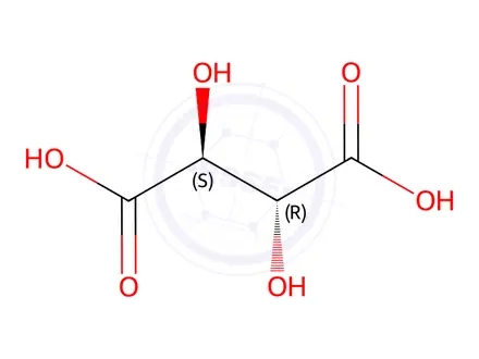 Chemical structure of Mesotartaric Acid Monohydrate