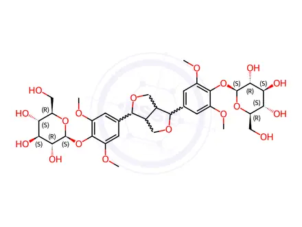 Chemical structure of Syringaresinol Impurity 1(Syringaresinol Diglucoside)