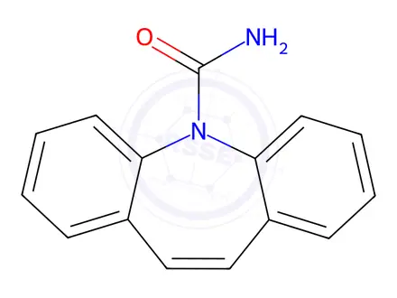 Chemical structure of Carbamazepine Dihydrate