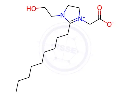 Chemical structure of 1H-Imidazolium, 1-(carboxymethyl)-4,5-dihydro-1(or 3)-(2-hydroxyethyl)-2-nonyl-, hydroxide, sodium salt (1:1:1)