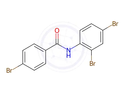 Chemical structure of 4-Bromo-N-(2,4-dibromophenyl)benzamide