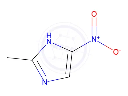 Chemical structure of 2-Methyl-5-nitroimidazole