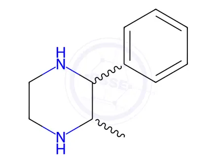 Chemical structure of Piperazine, 2-methyl-3-phenyl-(6CI,9CI)