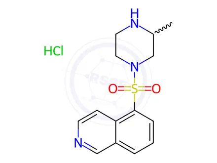 Chemical structure of 1-(5-Isoquinolinesulfonyl)-3-methylpiperazine Hydrochloride