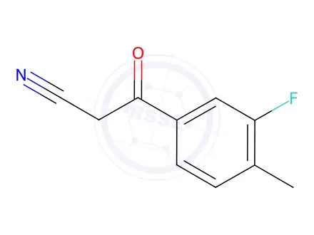 Chemical structure of 3-(3-Fluoro-4-methylphenyl)-3-oxopropanenitrile