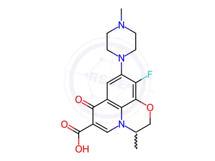 Chemical structure of Ofloxacin EP Impurity D