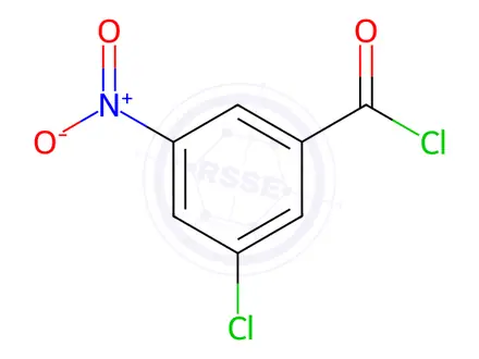 Chemical structure of Benzoyl chloride, 3-chloro-5-nitro-