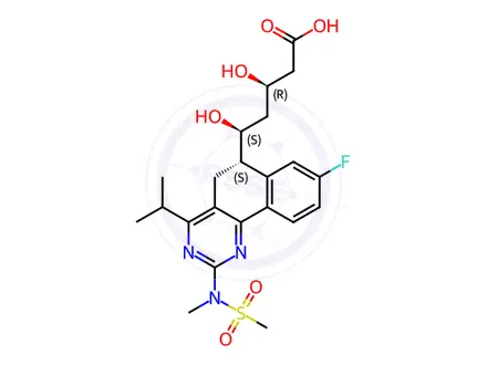 Chemical structure of Rosuvastatin Calcium Impurity 7 Monomer