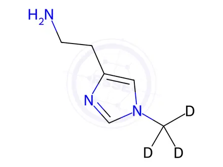 Chemical structure of 1-Methyl-d3-histamine 2HCl