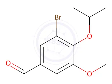 Chemical structure of 3-BROMO-4-ISOPROPOXY-5-METHOXYBENZALDEHYDE