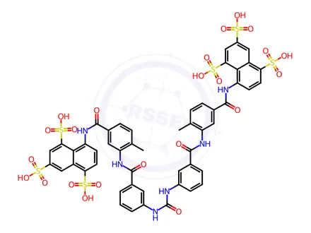 Chemical structure of Suramin