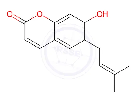 Chemical structure of 7-Demethylsuberosin