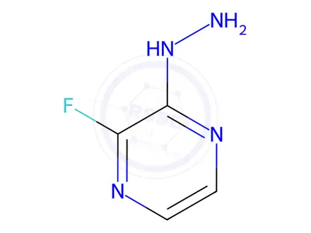 Chemical structure of Pyrazine, 2-fluoro-3-hydrazinyl-