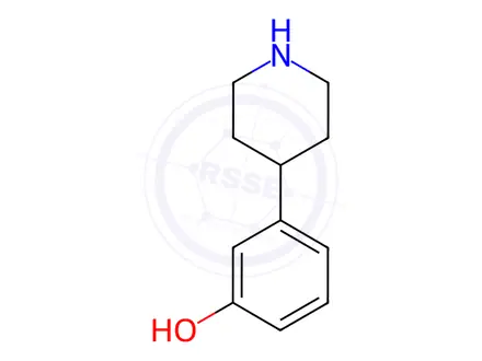 Chemical structure of 4-(3-Hydroxyphenyl)piperidine