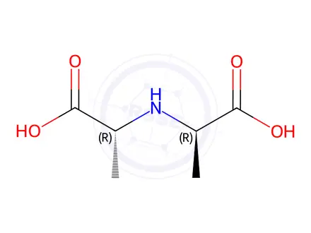 Chemical structure of Alanine, N-(1-carboxyethyl)-, (R*,R*)-(9CI)