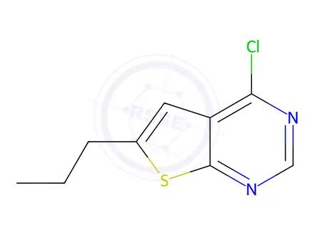 Chemical structure of 4-Chloro-6-propylthieno[2,3-d]pyrimidine