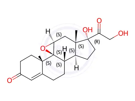 Chemical structure of Hydrocortisone (9β,11β)-Epoxide