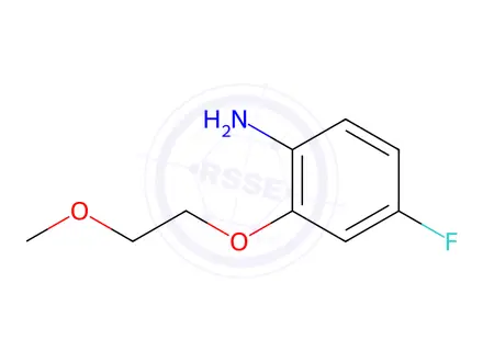 Chemical structure of 4-Fluoro-2-(2-methoxyethoxy)aniline