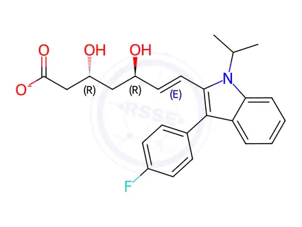 Chemical structure of Fluvastatin EP Impurity A (Sodium Salt)