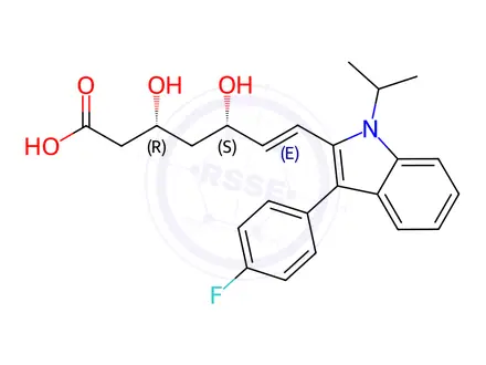 Chemical structure of Fluvastatin Impurity 2