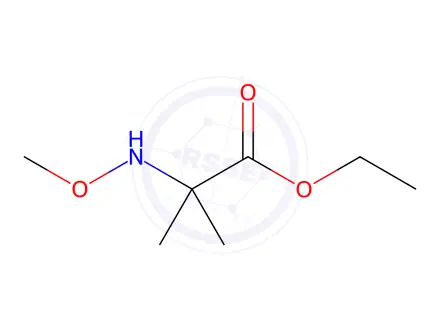 Chemical structure of Alanine, N-methoxy-2-methyl-, ethyl ester (9CI)