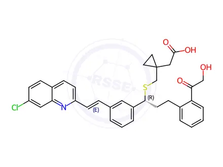 Chemical structure of Montelukast Sodium Impurity 32