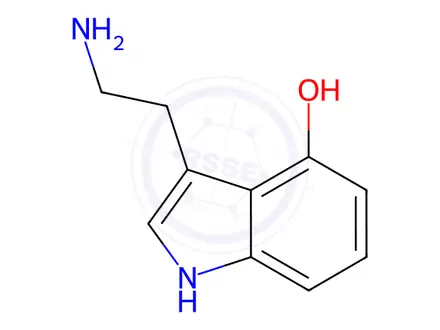 Chemical structure of 4-Hydroxytryptamine Creatinine Sulfate