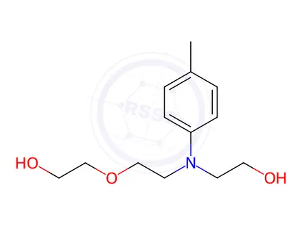 Chemical structure of Ethanol, 2-[[2-(2-hydroxyethoxy)ethyl](4-methylphenyl)amino]-
