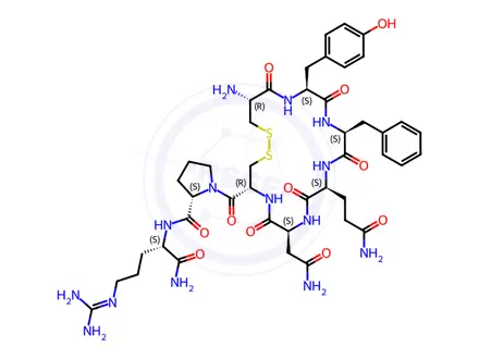 Chemical structure of Vasopressin Impurity 2 (Des Gly Vasopressin)