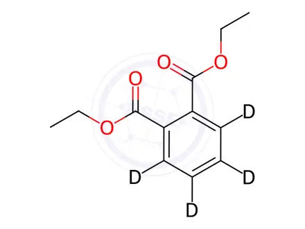Chemical structure of Phthalic acid, bis-ethyl ester-d4