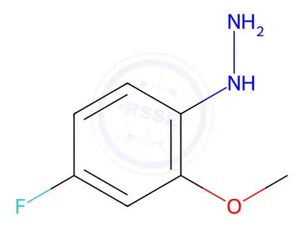 Chemical structure of Hydrazine, (4-fluoro-2-methoxyphenyl)-
