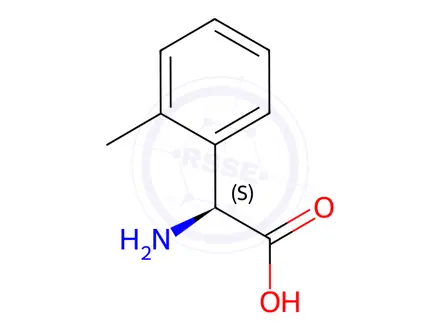 Chemical structure of (S)-2-Amino-2-(o-tolyl)acetic acid