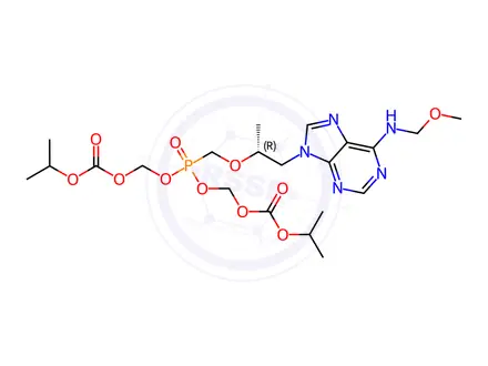 Chemical structure of 6N-Methoxymethyl Tenofovir Disoproxil
